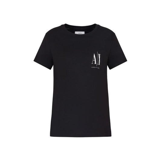 Armani Exchange Black Cotton Tops & T-Shirt