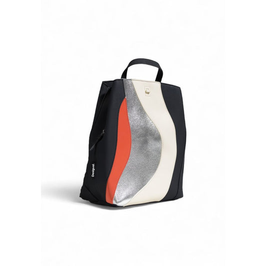 Desigual Silver Polyethylene Backpack