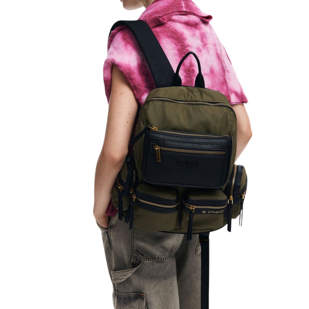 Desigual Green Polyamide Backpack