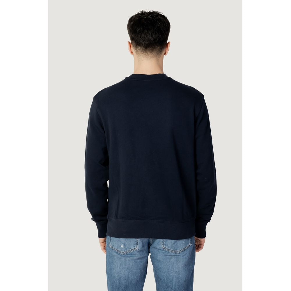 Hugo Boss Blue Cotton Sweater