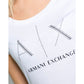 Armani Exchange White Cotton Tops & T-Shirt