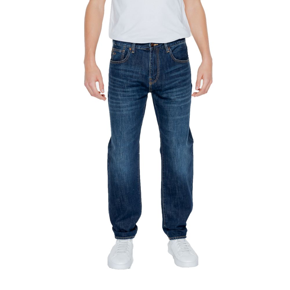 Armani Exchange Blue Cotton Jeans & Pant