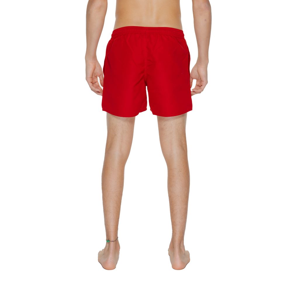 EA7 Emporio Armani Red Polyester Swimwear