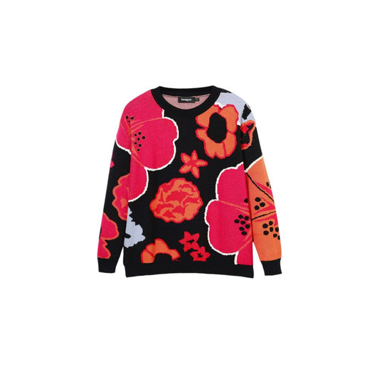 Desigual Black Viscose Sweater