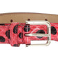 Dolce & Gabbana Polka Dot Snakeskin Belt with Silver Buckle