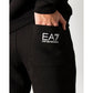 EA7 Emporio Armani Black Cotton Jeans & Pant