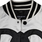 Dolce & Gabbana White Polyester Logo Full Zip Bomber Jacket