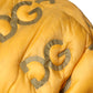 Dolce & Gabbana Yellow Logo Padded Buttoned Blouson Jacket