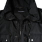 Dolce & Gabbana Black Nylon Winter Men Parka Coat Jacket