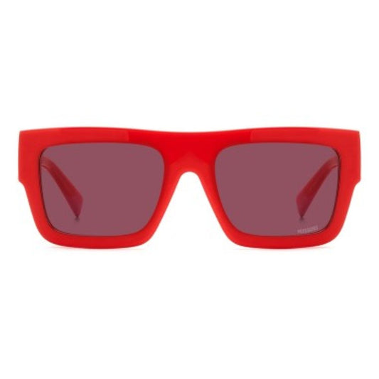 Missoni Red Plastic Sunglasses