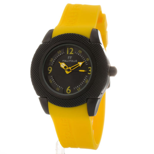 Folli Follie Yellow Silicone Watch