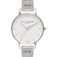 Olivia Burton Silver Steel Watch