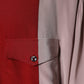 Dolce & Gabbana Red Pink Silk Collared Button Down Shirt