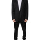 Dolce & Gabbana Black Wool Single Breasted Formal Suit