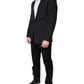 Dolce & Gabbana Black Stripe Single Breasted Formal Suit