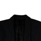 Dolce & Gabbana Black Stripe Single Breasted Formal Suit