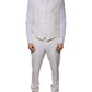 Dolce & Gabbana White Wool Silk 3 Piece SlimFit Formal Suit