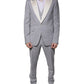 Dolce & Gabbana Gray Wool 3 Piece Slim Fit Formal Suit