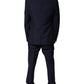 Dolce & Gabbana Dark Blue Wool 3 Piece Slim Fit Formal Suit