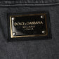 Dolce & Gabbana Dark Gray Cotton Stretch Skinny Denim Jeans