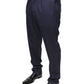 Dolce & Gabbana Blue Wool Skinny Formal Dress Pants