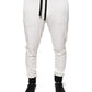 Dolce & Gabbana White Cotton Slim Men Jogger Sweatpants Pants