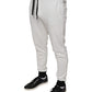 Dolce & Gabbana White Cotton Slim Men Jogger Sweatpants Pants