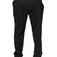 Dolce & Gabbana Black Wool Men Formal Dress Pants