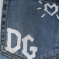 Dolce & Gabbana Blue Cotton Stretch Skinny Denim GOLD Jeans