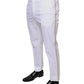 Dolce & Gabbana White Cotton Skinny Dress Pants