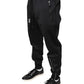 Dolce & Gabbana Black Polyester Men Jogger Sweatpants Pants