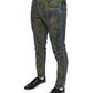 Dolce & Gabbana Blue Cotton Dye Slim Fit Men Denim Jeans