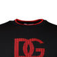 Dolce & Gabbana Black DG Logo Crew Neck Sweatshirt Sweater