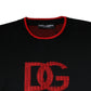 Dolce & Gabbana Black DG Logo Crew Neck Sweatshirt Sweater