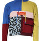 Dolce & Gabbana Multicolor Patchwork Men Sweatshirt Sweater