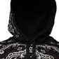 Dolce & Gabbana Black White Bandana Hooded Sweatshirt Sweater