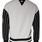 Dolce & Gabbana Black White Stripes Logo Sweatshirt Sweater