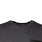 Dolce & Gabbana Gray Logo Patch Cotton Crew Neck T-shirt