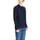 Armani Exchange Blue Viscose T-Shirt