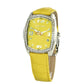 Chronotech Yellow Leather Watch