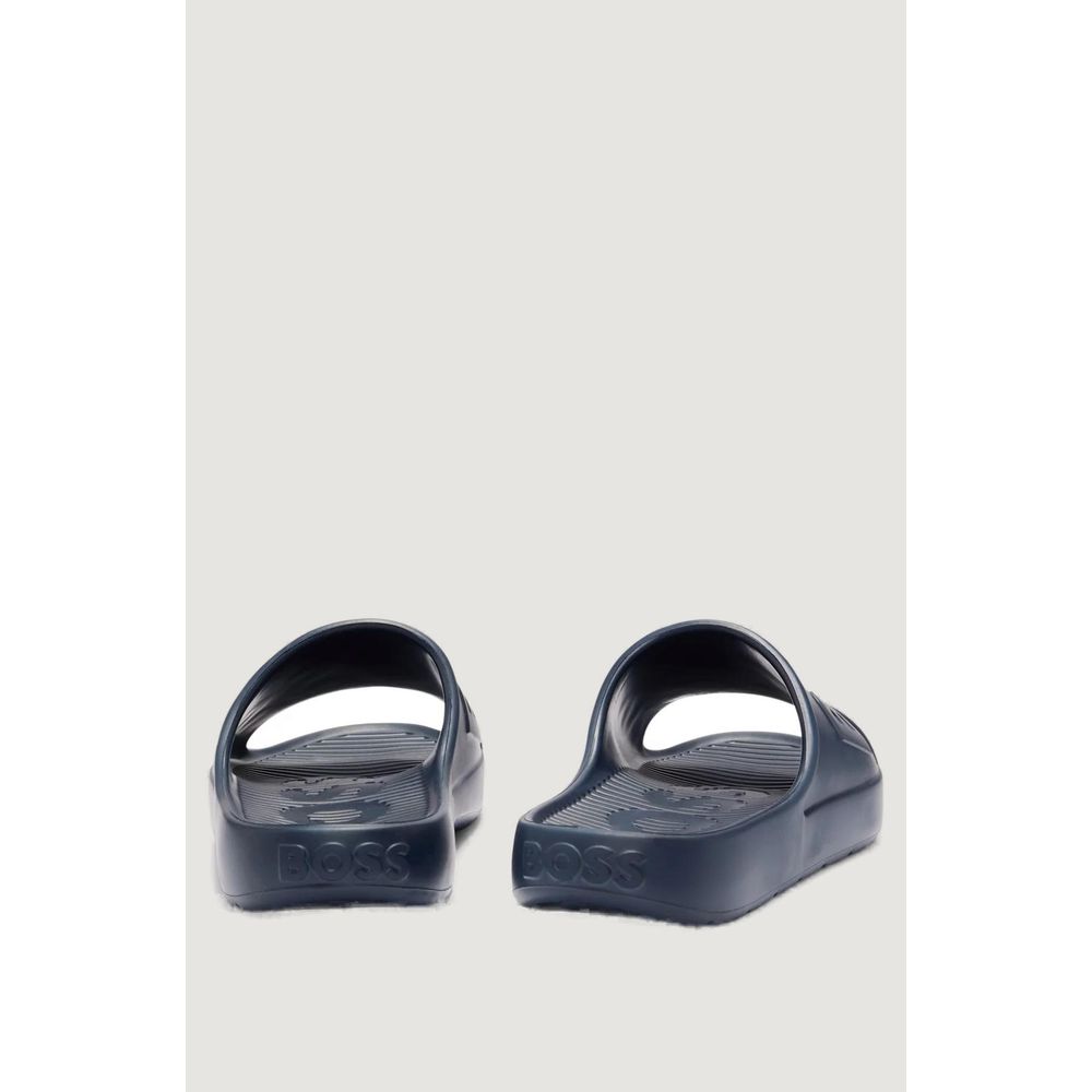 Hugo Boss Blue Rubber Sandal