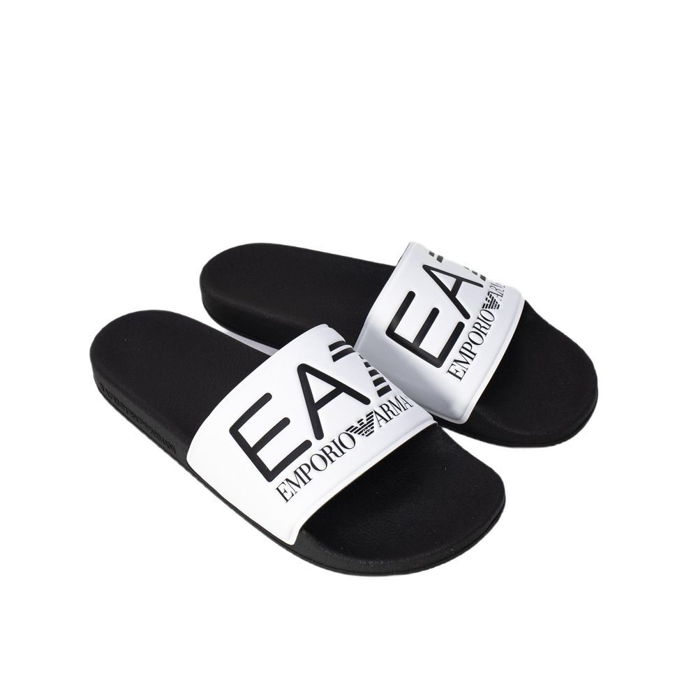 EA7 Emporio Armani Black And White Polyethylene Sandal