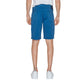 Jeckerson Blue Cotton Short