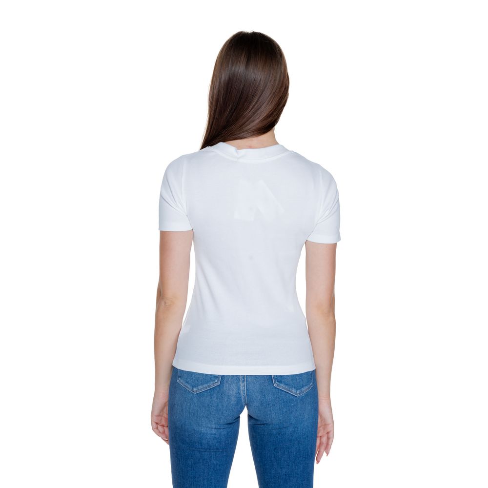 Calvin Klein Jeans White Cotton Rigenerato Tops & T-Shirt