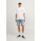 Jack Jones Light Blue Cotton Short