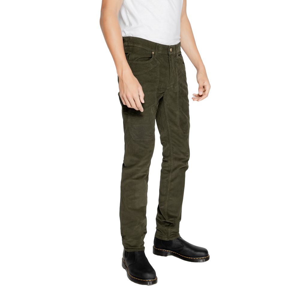 Jeckerson Green Cotton Jeans & Pant