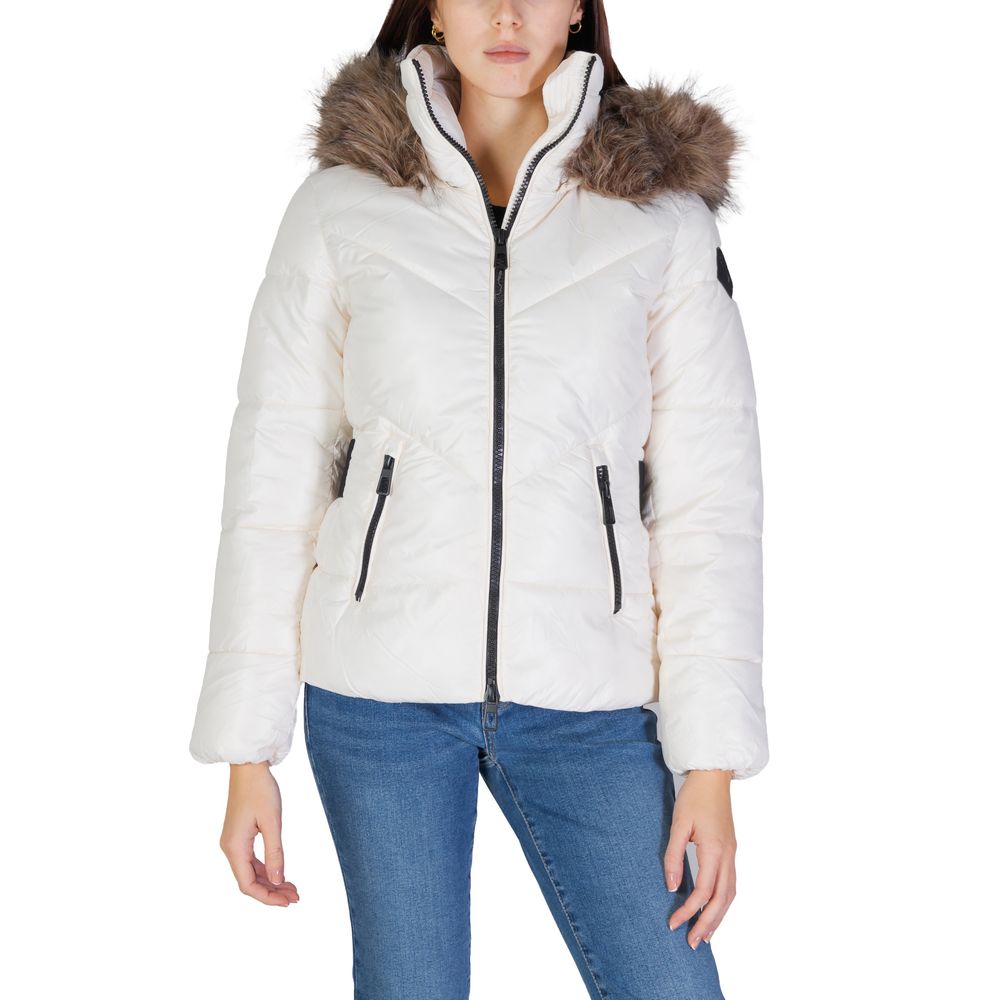 Only Cream Polyamide Jackets & Coat