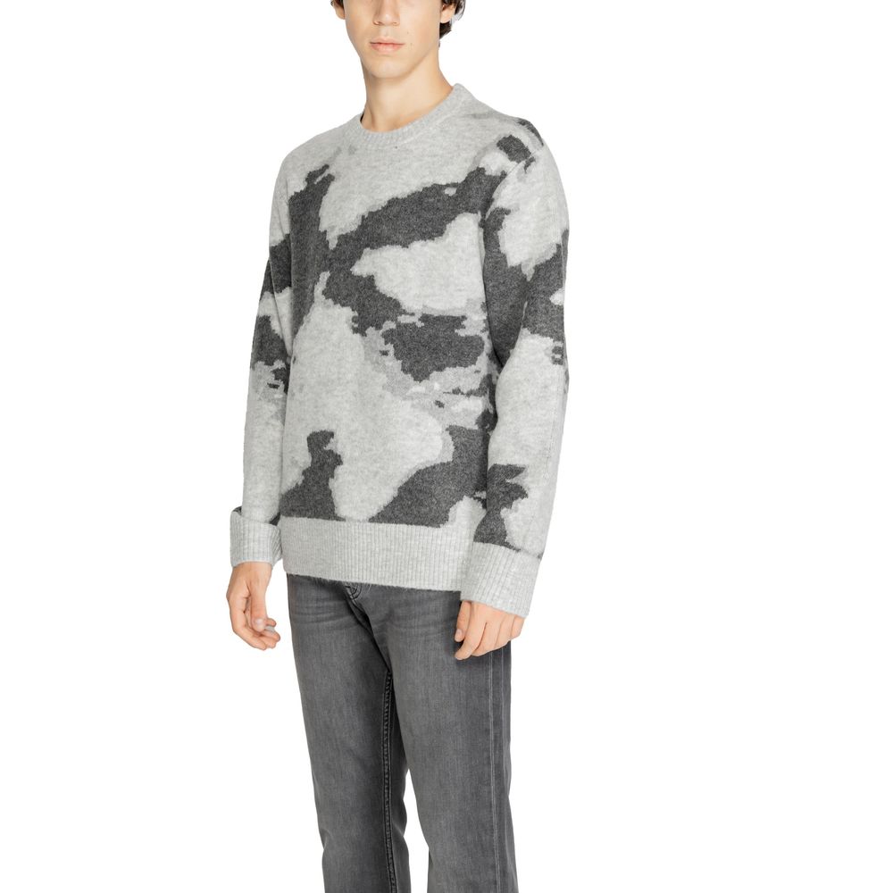 Jack Jones Gray Acrylic Sweater