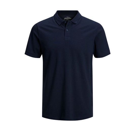 Jack Jones Blue Cotton Polo Shirt