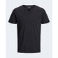 Jack Jones Black Flamed Cotton T-Shirt